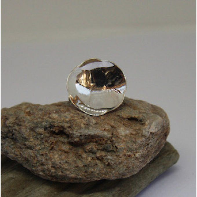 VIRGINIA : Bague coupelle miroir T.54