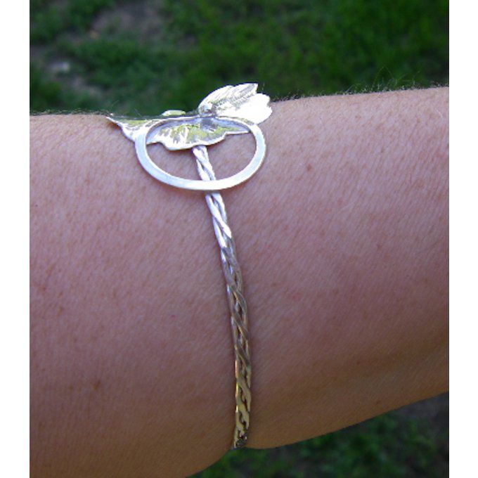 bracelet un rond dans l'eau et nénuphar